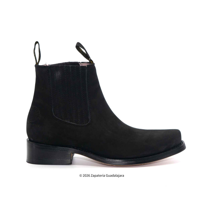 Bota Estampado de Panza de Caimán estilo Roper color negro