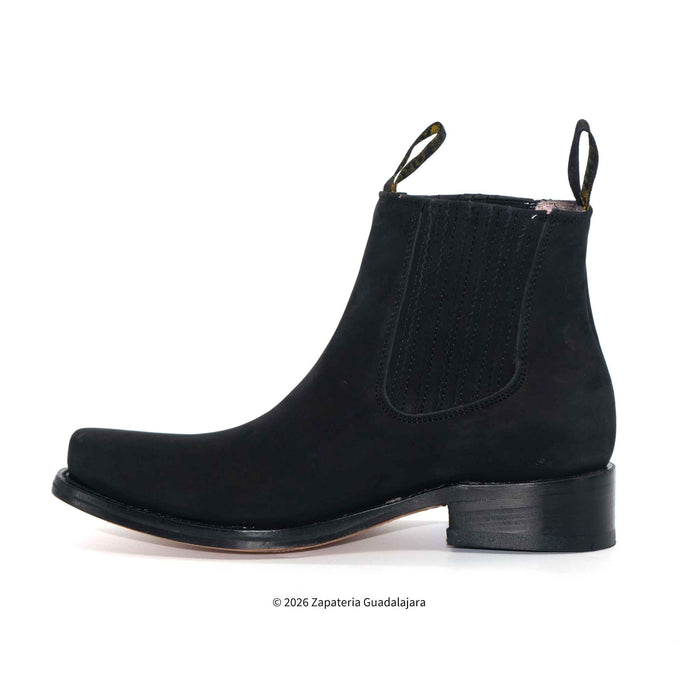 Bota Estampado de Panza de Caimán estilo Roper color negro