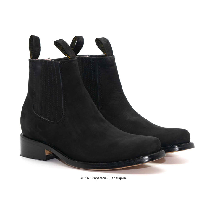 Bota Estampado de Panza de Caimán estilo Roper color negro