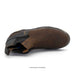 Brown leather boot on a white background