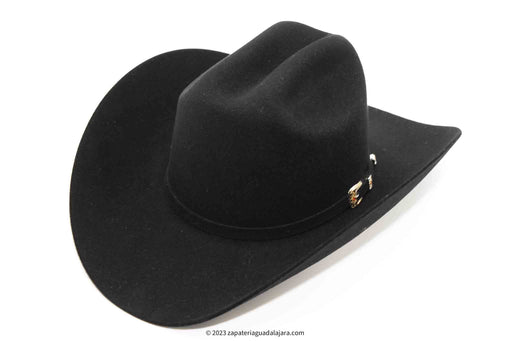 CUERNOS CHUECOS 10X MILANO BLACK | Genuine Leather Vaquero Boots and Cowboy Hats | Zapateria Guadalajara | Authentic Mexican Western Wear