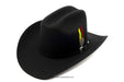 CUERNOS CHUECOS 6X DURANGO BLACK | Genuine Leather Vaquero Boots and Cowboy Hats | Zapateria Guadalajara | Authentic Mexican Western Wear