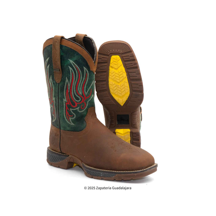 Crazy Brown Composite toe Waterproof Leather workboot-107