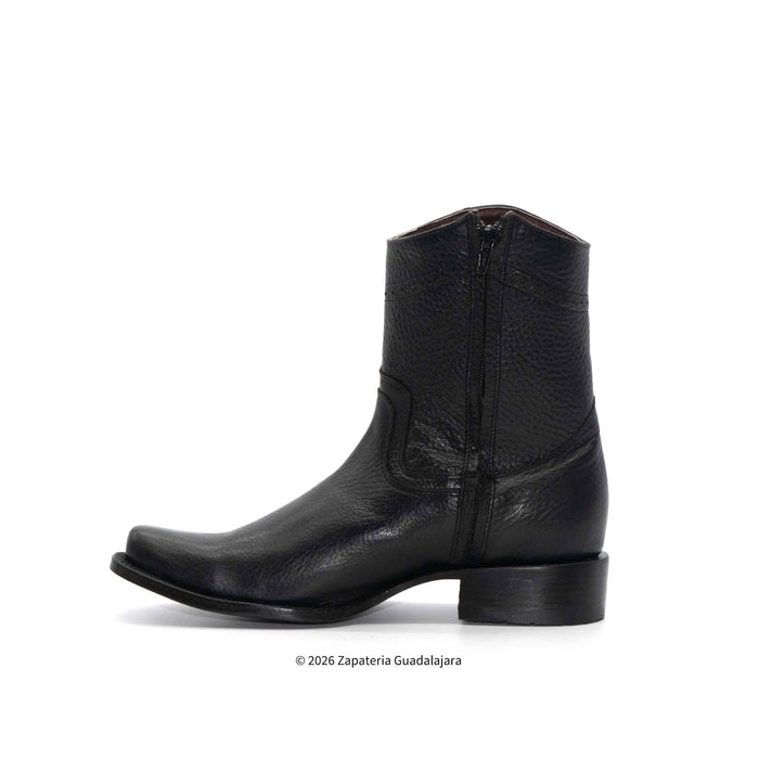 Dubai Toe Cowboy Black Leather Boot-H52PD0595