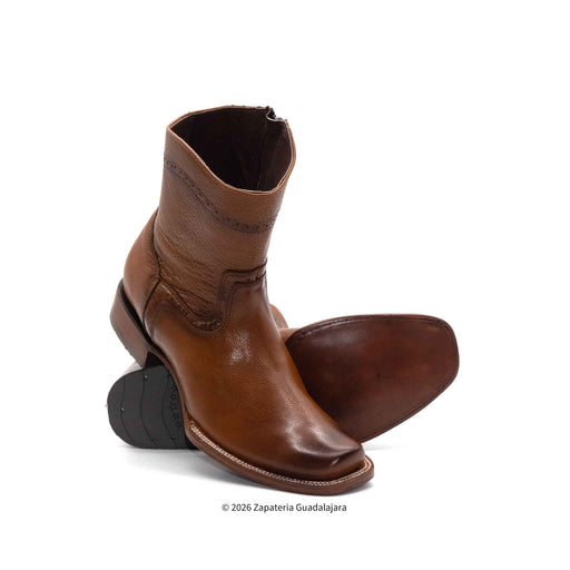 Dubai Toe Cowboy Honey Leather Boot-H52PD05195
