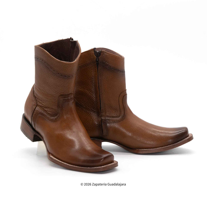 Dubai Toe Cowboy Honey Leather Boot-H52PD05195
