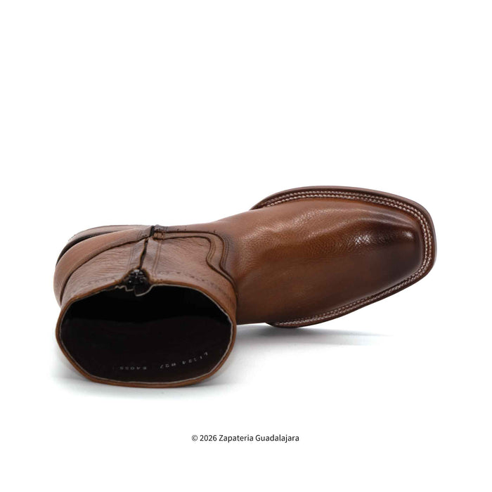 Dubai Toe Cowboy Honey Leather Boot-H52PD05195