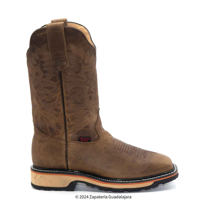 Rage Honey Square Soft Toe Leather Boot with Eva Dual Density Sole-82W9951