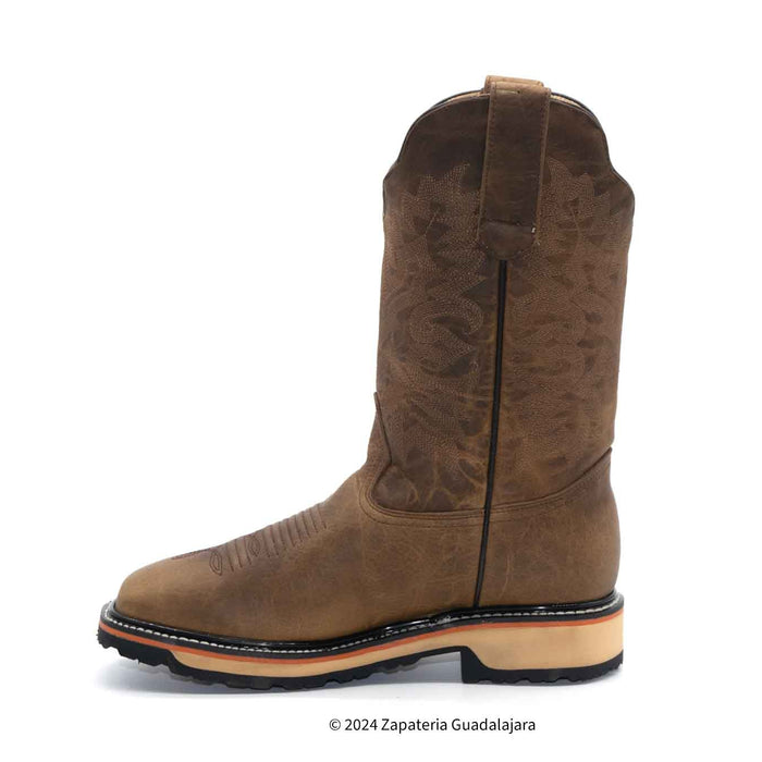 Rage Honey Square Soft Toe Leather Boot with Eva Dual Density Sole-82W9951