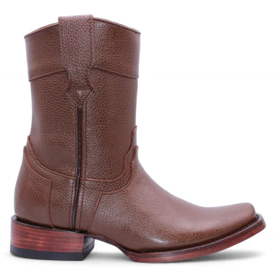 Dubai Toe Cowboy Brown Leather Boot - H52PD9495
