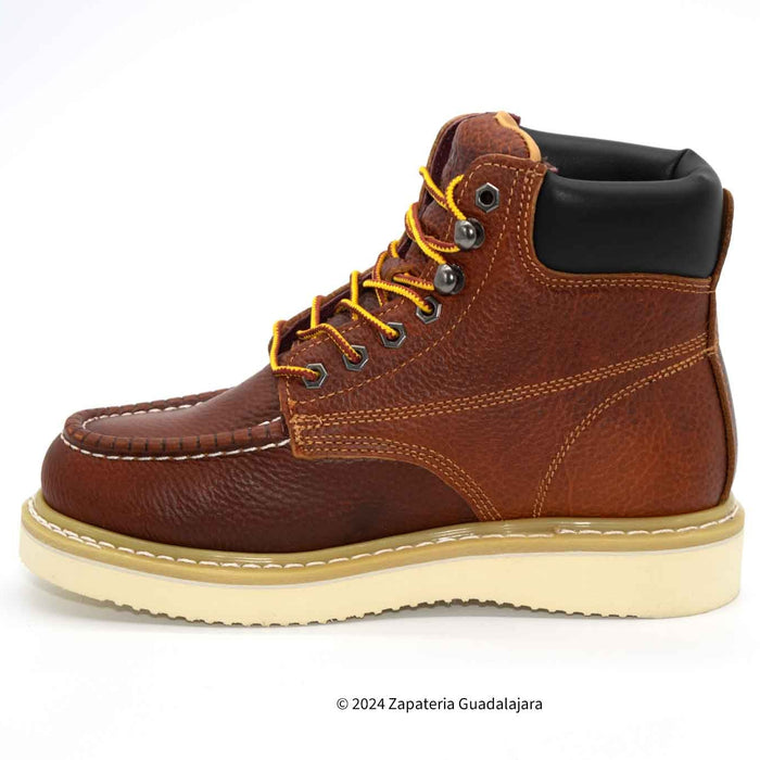 MOC TOE 6" GRASSO TAN WORK BOOT-HM345