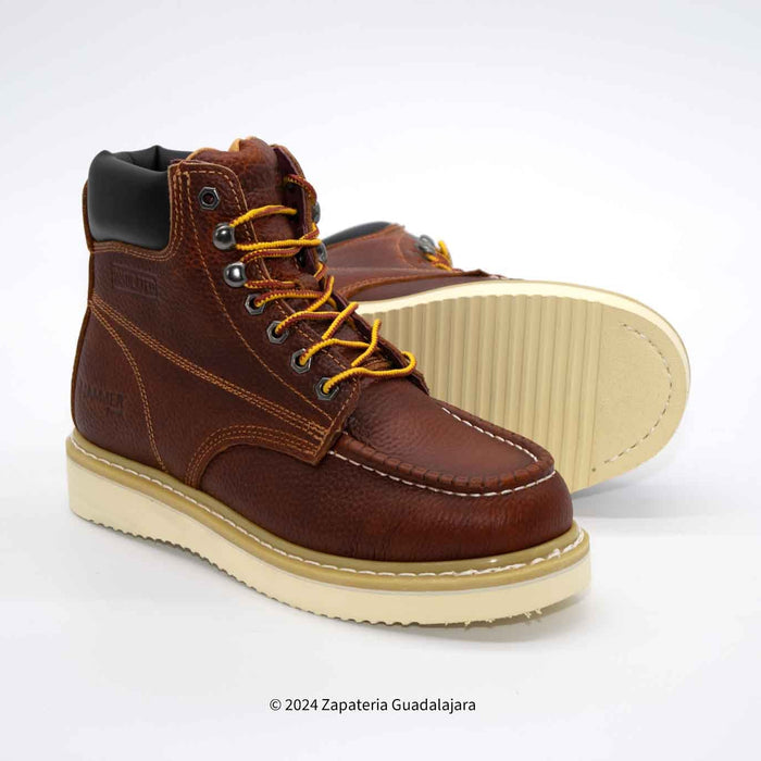 MOC TOE 6" GRASSO TAN WORK BOOT-HM345