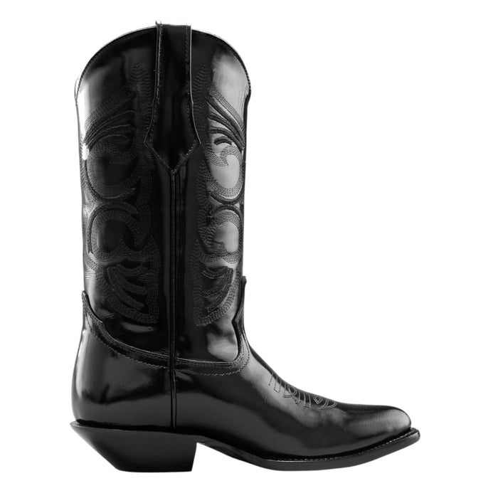 J-Toe Chamaleon Black Western Leather Boot-JB900C