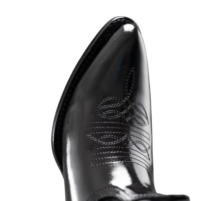 J-Toe Chamaleon Black Western Leather Boot-JB900C