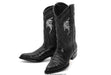JB-908 J-TOE CAIMAN BELLY BLACK | Genuine Leather Vaquero Boots and Cowboy Hats | Zapateria Guadalajara | Authentic Mexican Western Wear