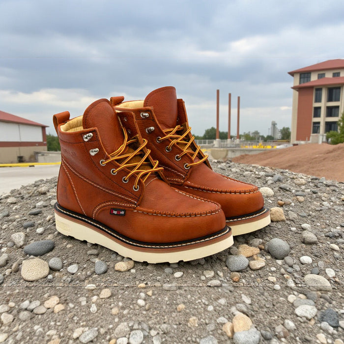 6" Soft Toe Light Brown Floter Work Boot-KW832