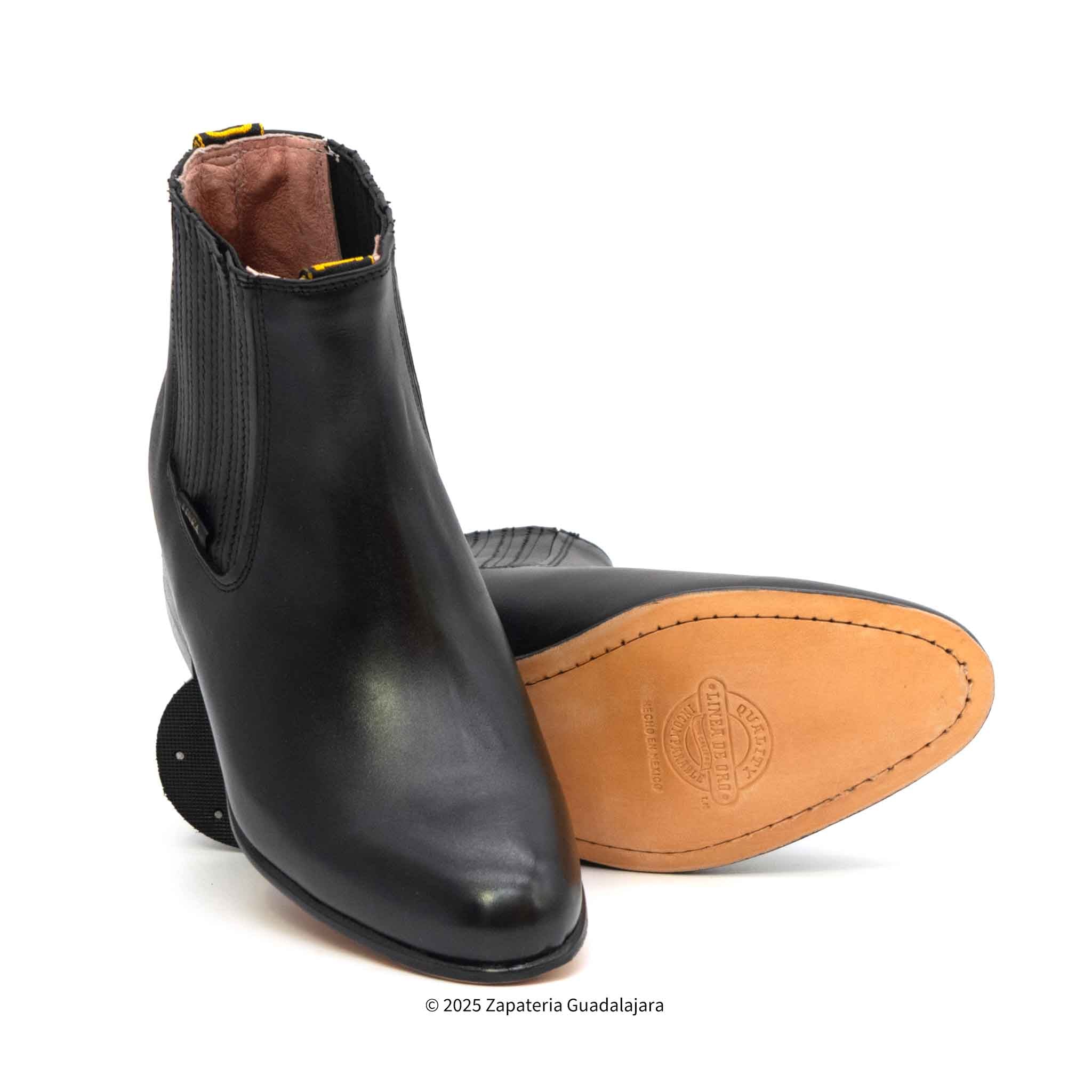 Men’s Botin Charro Napa Leather Black Half boot Men main image 2