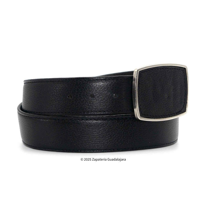 Men's Western 1.5 Black Laser Leather Belt-M319