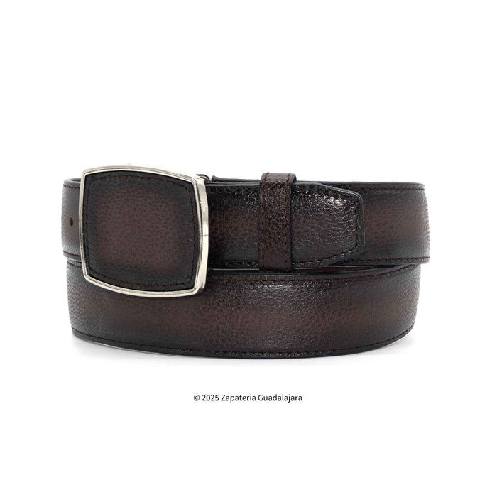 Men's Western 1.5 Brown Laser Leather Belt-M320