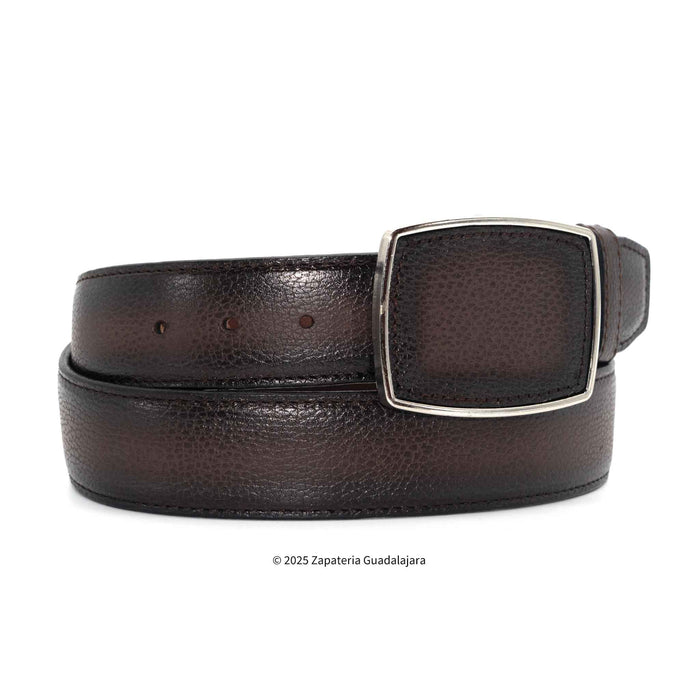 Men's Western 1.5 Brown Laser Leather Belt-M320