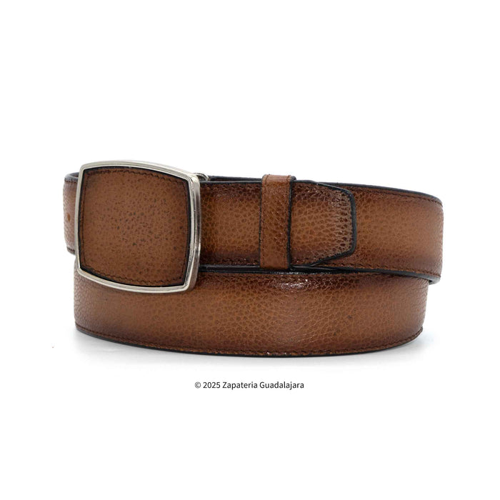 Men's Western 1.5 Honey Laser Leather Belt-M321