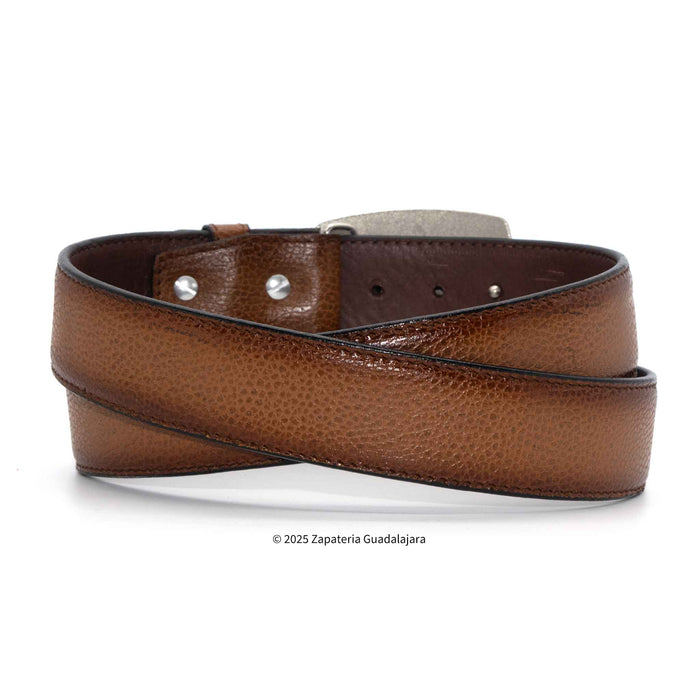 Men's Western 1.5 Honey Laser Leather Belt-M321