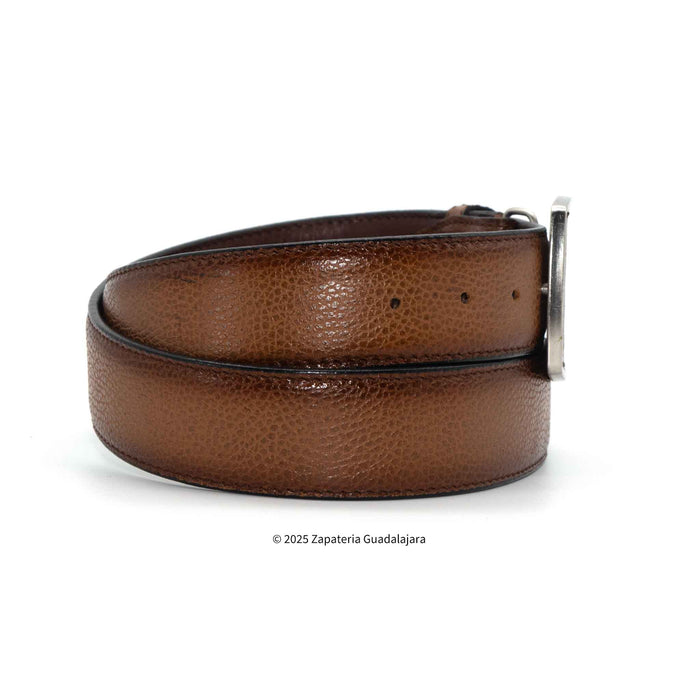Men's Western 1.5 Honey Laser Leather Belt-M321