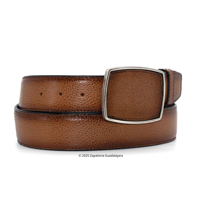 Men's Western 1.5 Honey Laser Leather Belt-M321