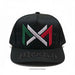 Black Cap with tricolor Mexico embroidered