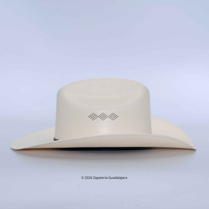 Beige cowboy hat on a light gray background with 'Zapateria Guadalajara' branding.