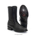 Roper RC5101-A black genuine python-print leather Western boots with side zipper (4)