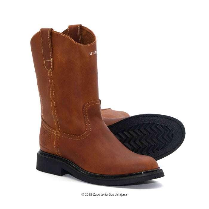 Roper Soft Toe Rubber Sole Honey Grasso Leather Workboot-801