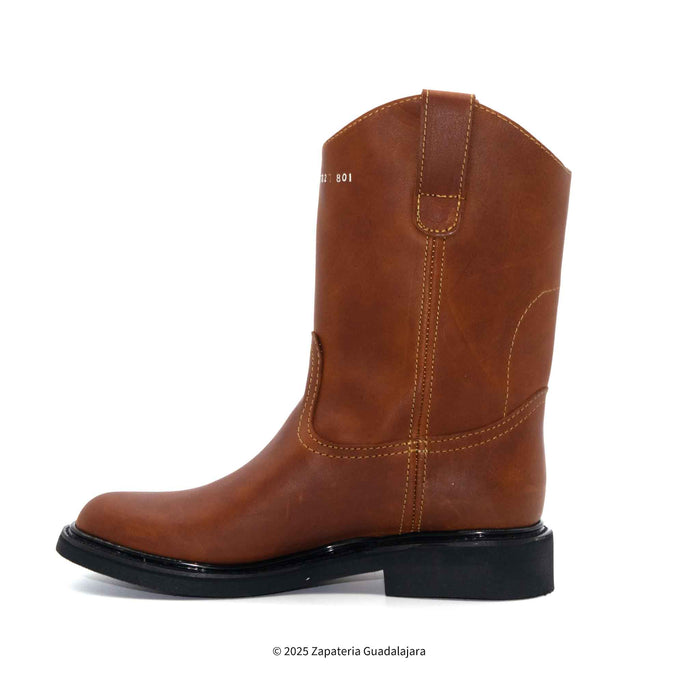 Roper Soft Toe Rubber Sole Honey Grasso Leather Workboot-801