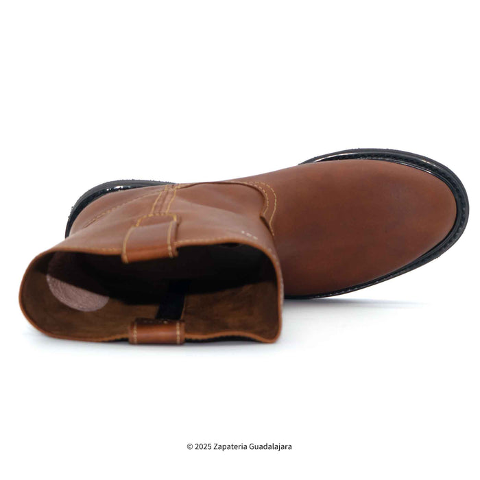 Roper Soft Toe Rubber Sole Honey Grasso Leather Workboot-801