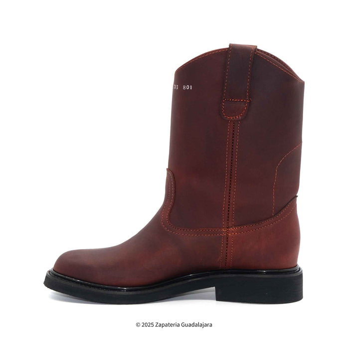 Roper Soft Toe Rubber Sole Shedron Grasso Leather Workboot-801