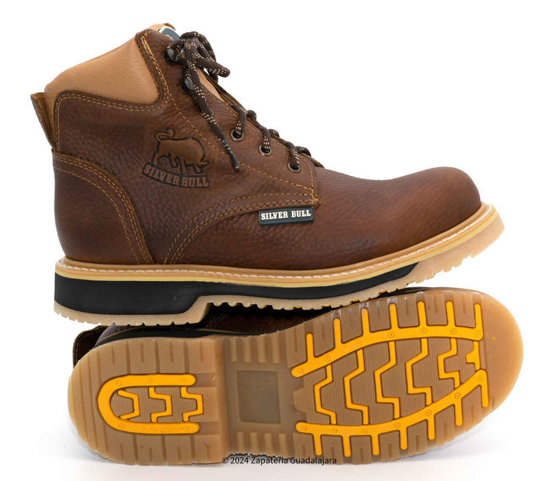 SB664 6" SOFT TOE OCRE DOUBLE DENSITY LEATHER WORK BOOT