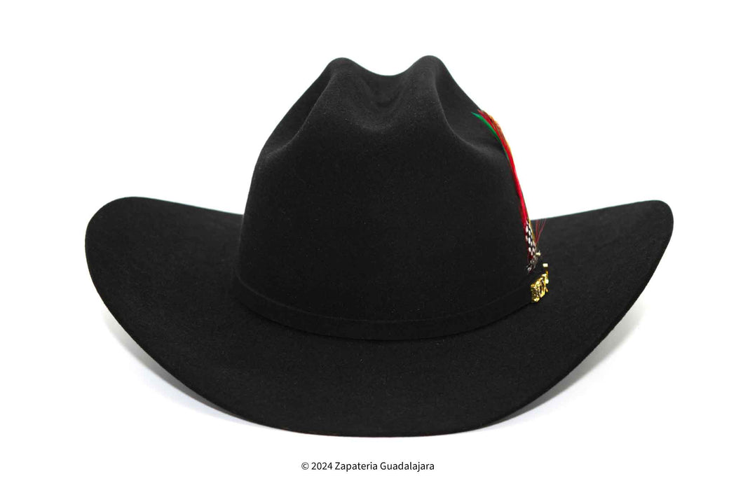 SERRATELLI 10x BEAVER FUR FELT BLACK COWBOY HAT