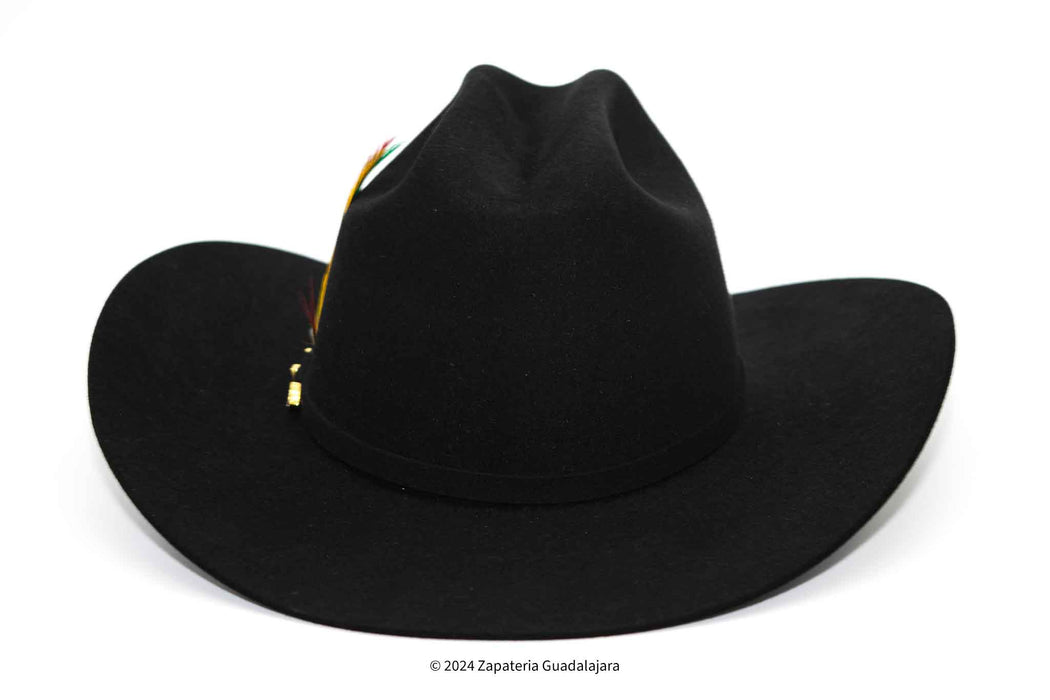 SERRATELLI 10x BEAVER FUR FELT BLACK COWBOY HAT