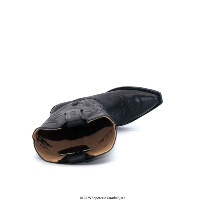 Snip Toe Belmont Tall Black Leather Boot-381N2105