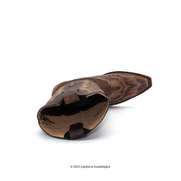 Snip Toe Rage Walnut Tall Leather Boot-384A9940