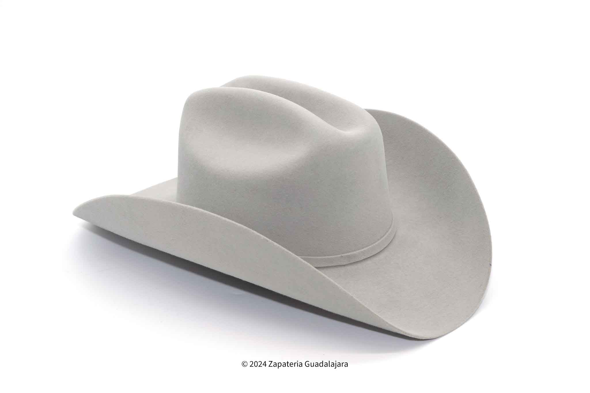 TENNESSEE 100X FELT COWBOY HAT MARLBORO GREY Genuine Leather