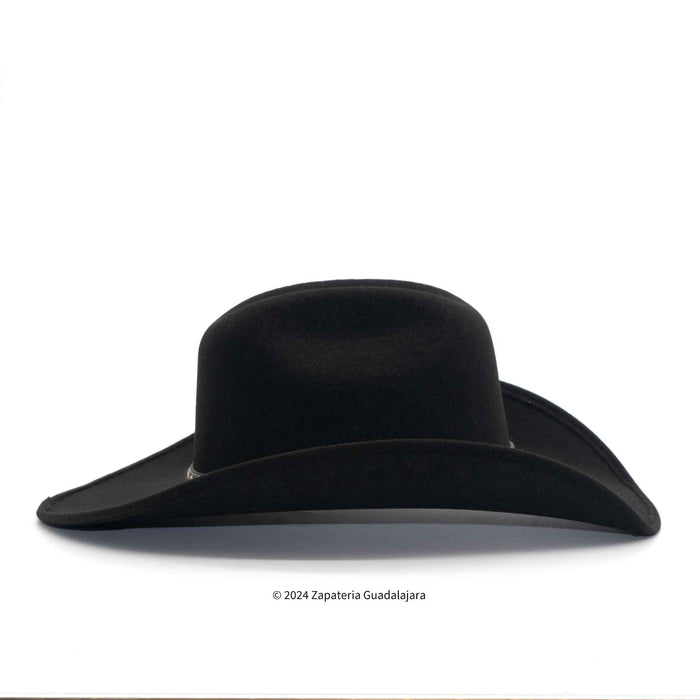 TEJANA VAQUERA FORRADA 4" BRIM BLACK COWBOY HAT