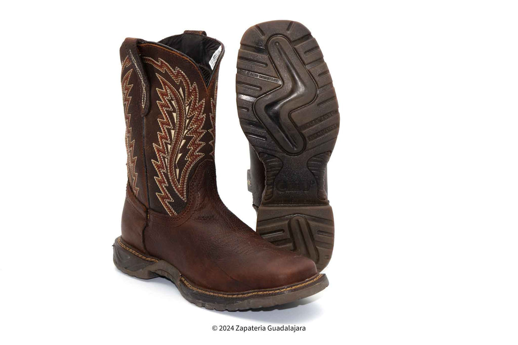 TUNDRA 10" PULL ON  BROWN WORK BOOT