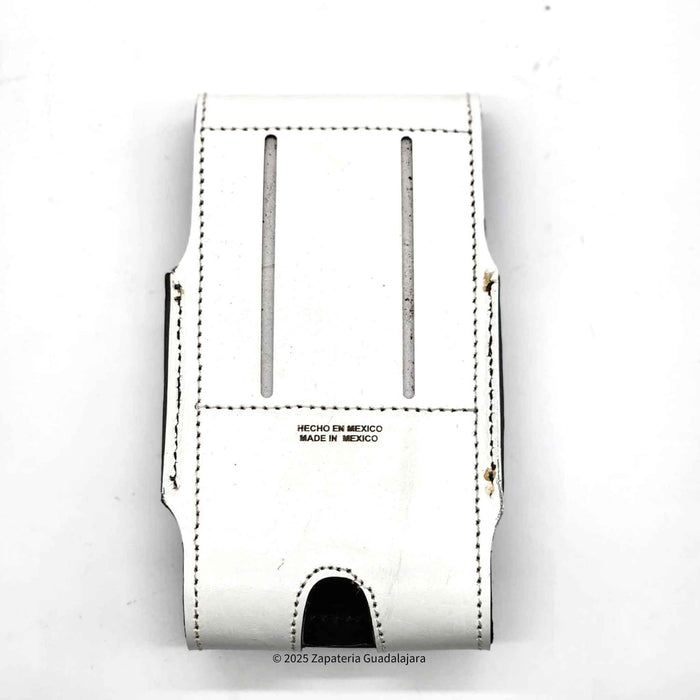 Western Laser White Rooster Leather Phone Case-M317