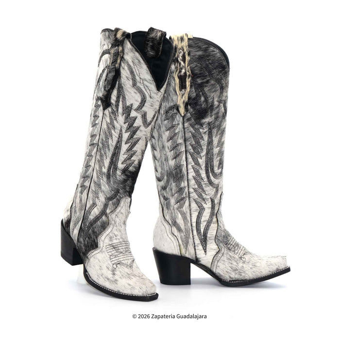 Women's cowhide boots
Hair-on leather boots