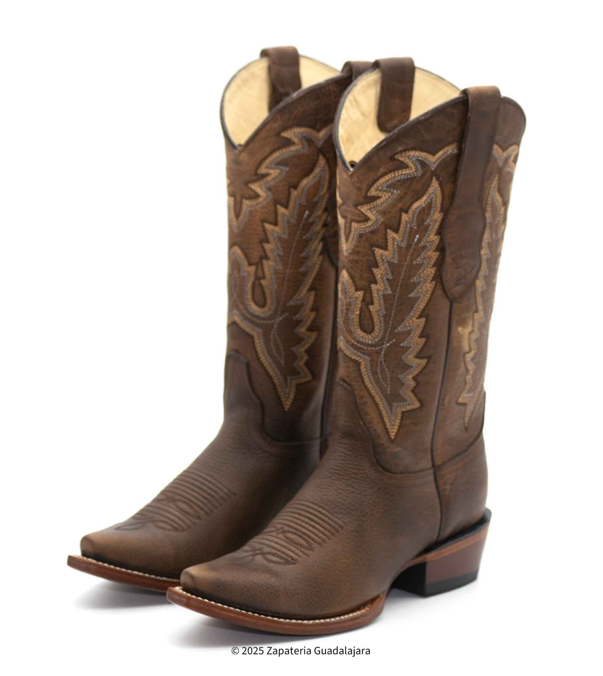 Walnut Color Boot Women's Snip Toe Rage Walnut Leather Boot-349940 | Genuine Leather ...