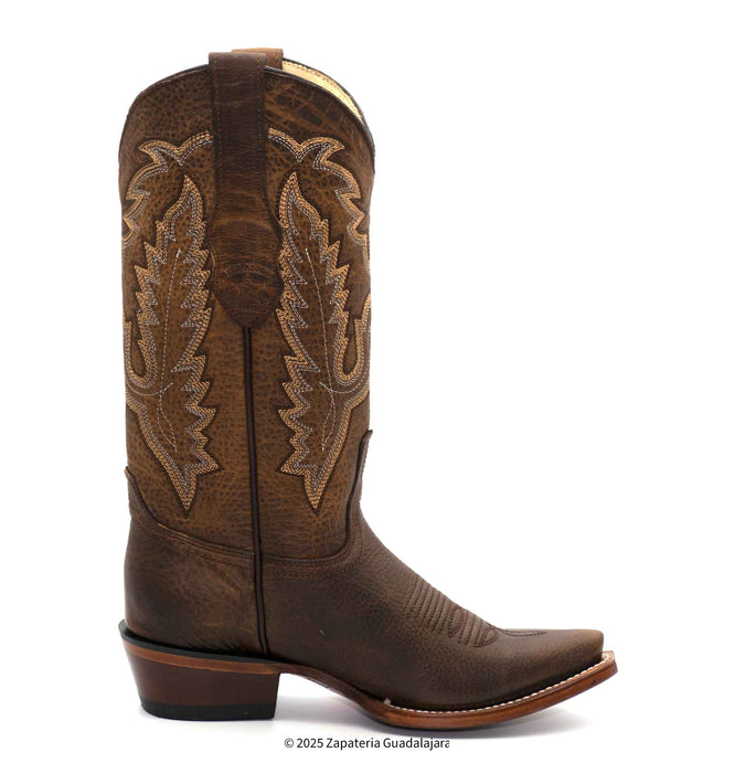 Women's Snip Toe Rage Walnut Leather Boot-349940