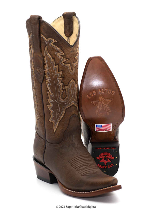 Women's Snip Toe Rage Walnut Leather Boot-349940