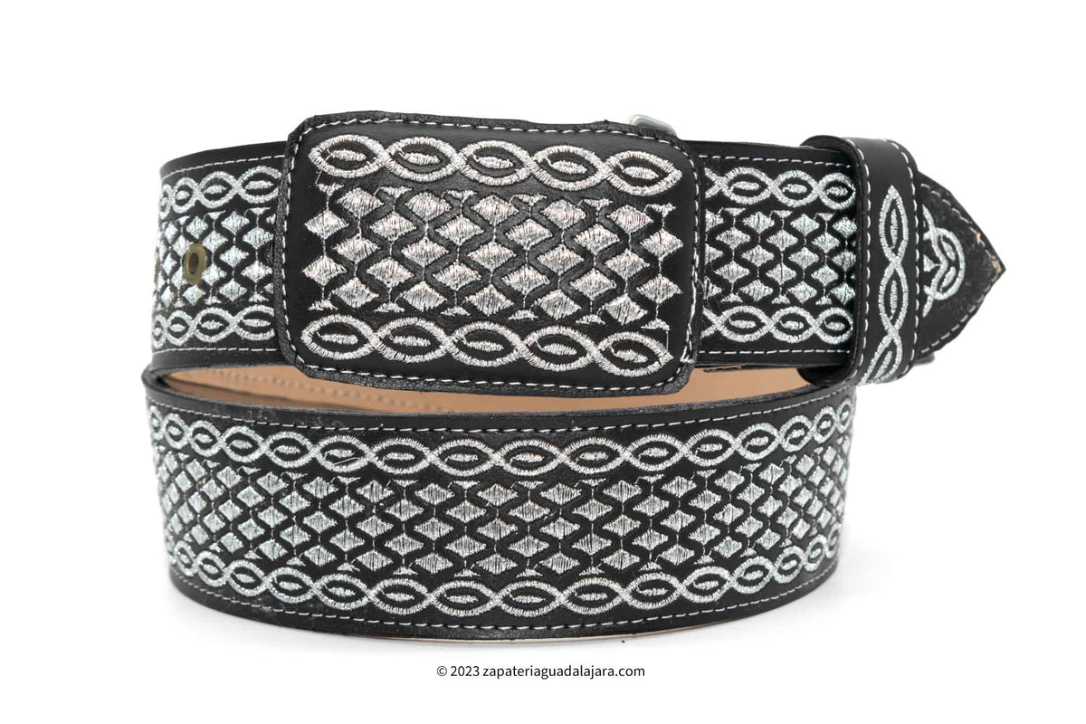 Men's Wild West Genuine Leather Laser Design Casual Belt 2C11UH6305