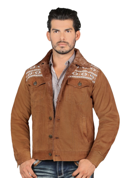 MEN CORDUROY JACKET TAN #2772